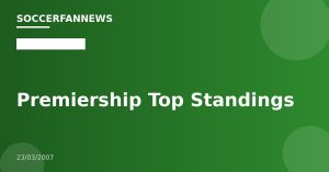 Premiership Top Standings
