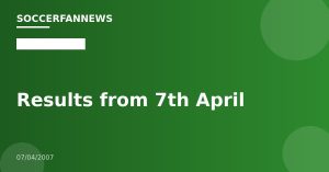 Results from 7th April