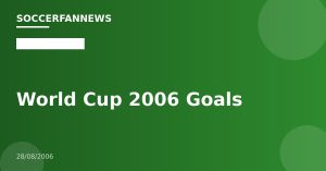 World Cup 2006 Goals